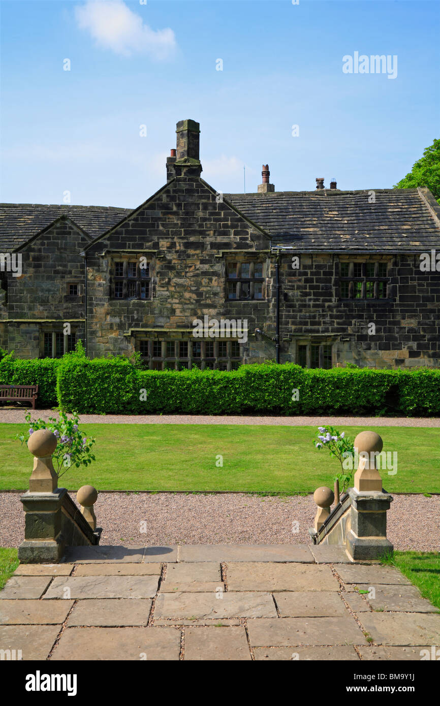 Rear of Oakwell Hall, Birstall, West Yorkshire, England, UK Stock Photo