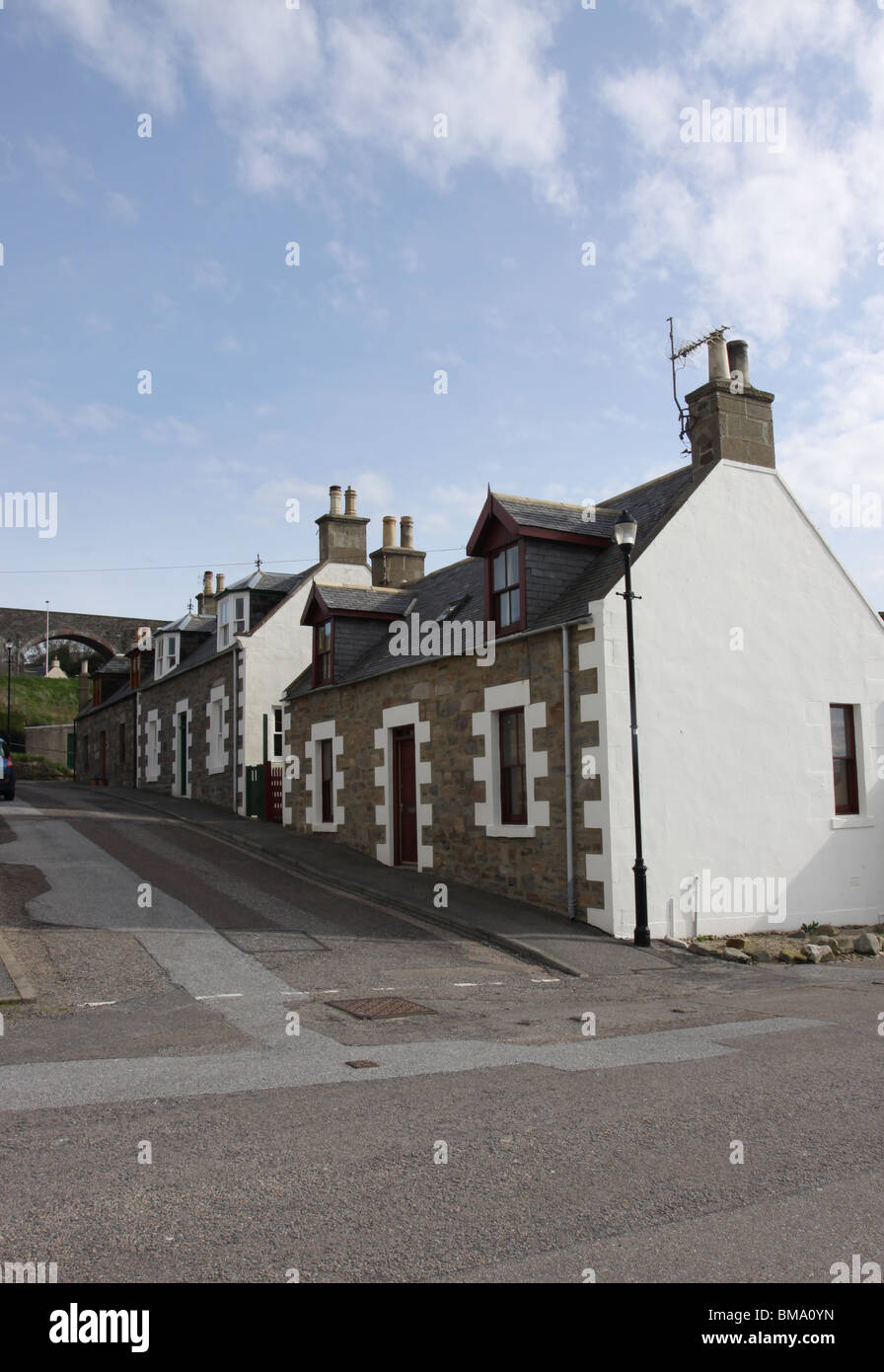 cottages in Cullen Scotland May 2010 Stock Photo Alamy
