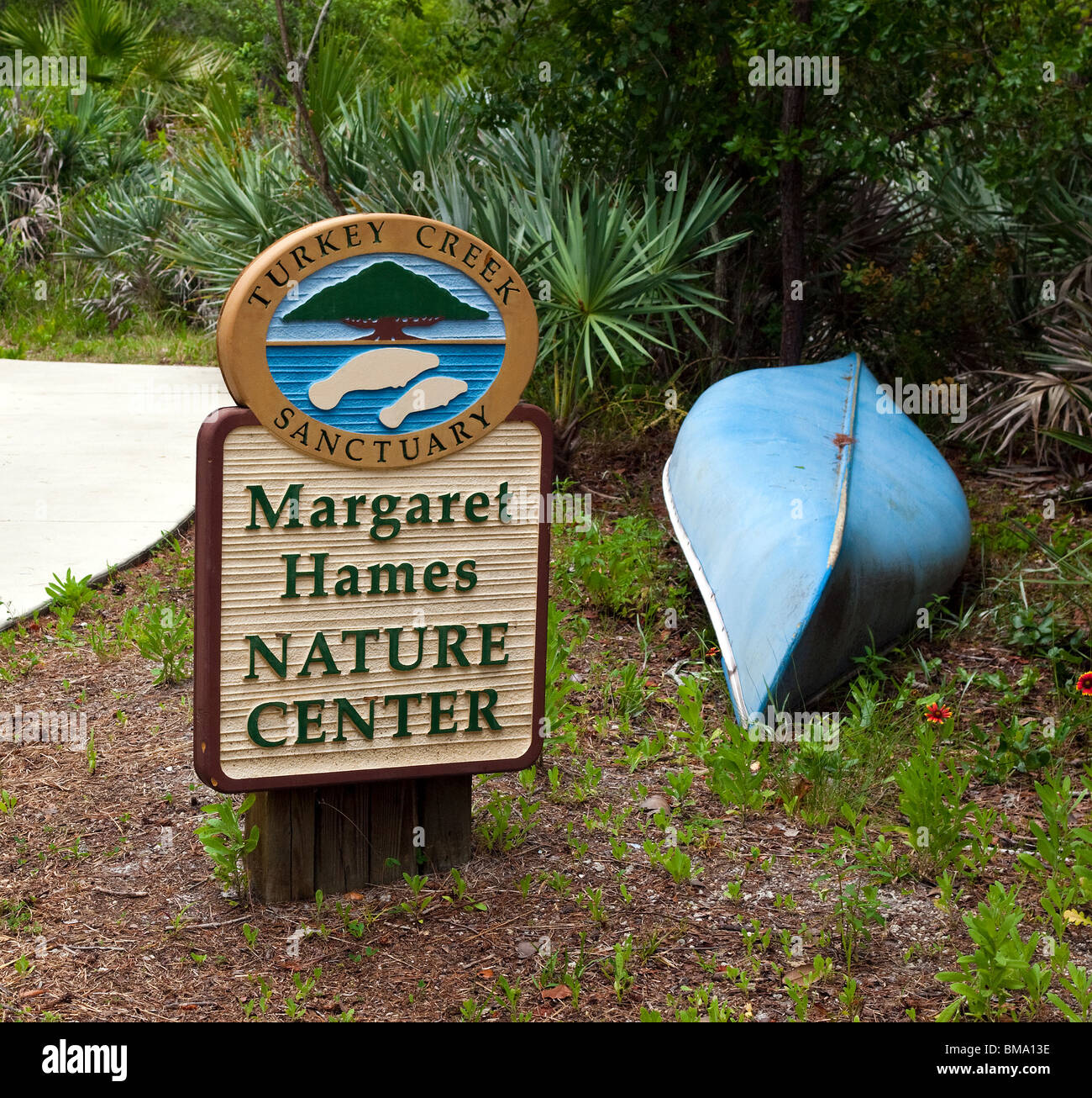 Turkey Creek flows into the Indian River Lagoon at Palm Bay in Florida