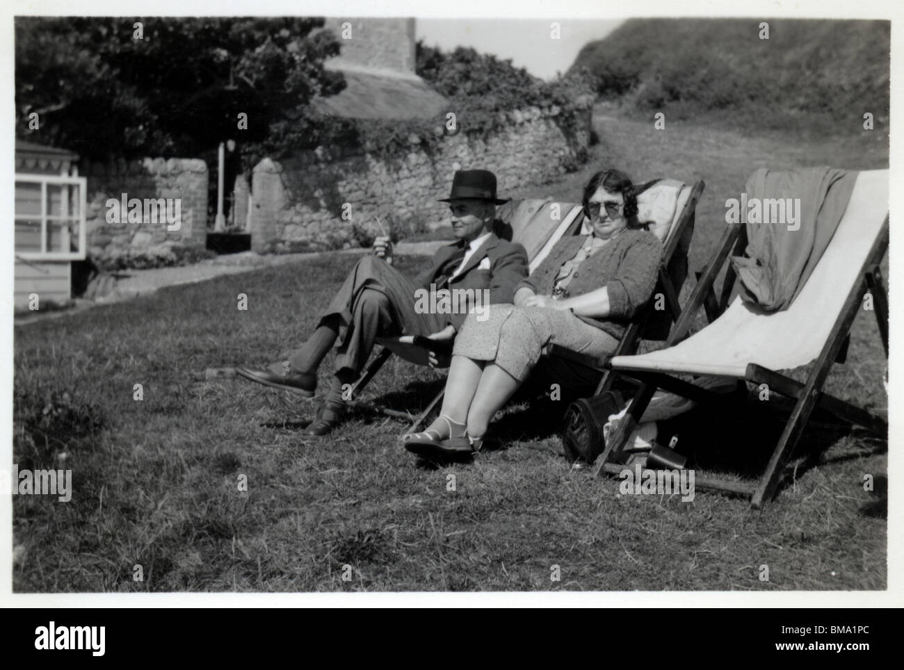 1940s Couple Man Woman Sitting High Resolution Stock Photography and ...