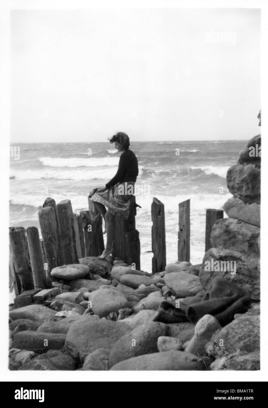 1920s Family Beach High Resolution Stock Photography and Images - Alamy