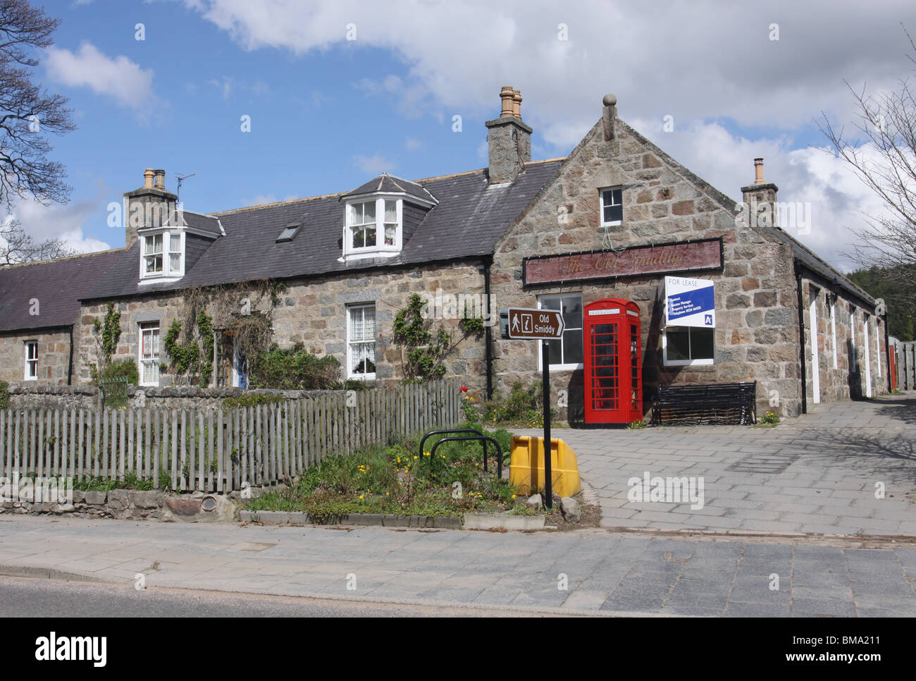 The old Smiddy Kincardine O'Neil Aberdeenshire Scotland May 2010 Stock