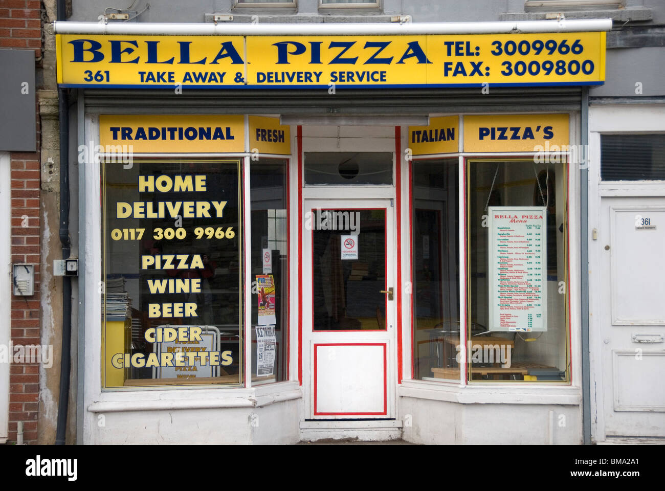 Pizza take away, Bristol, UK Stock Photo