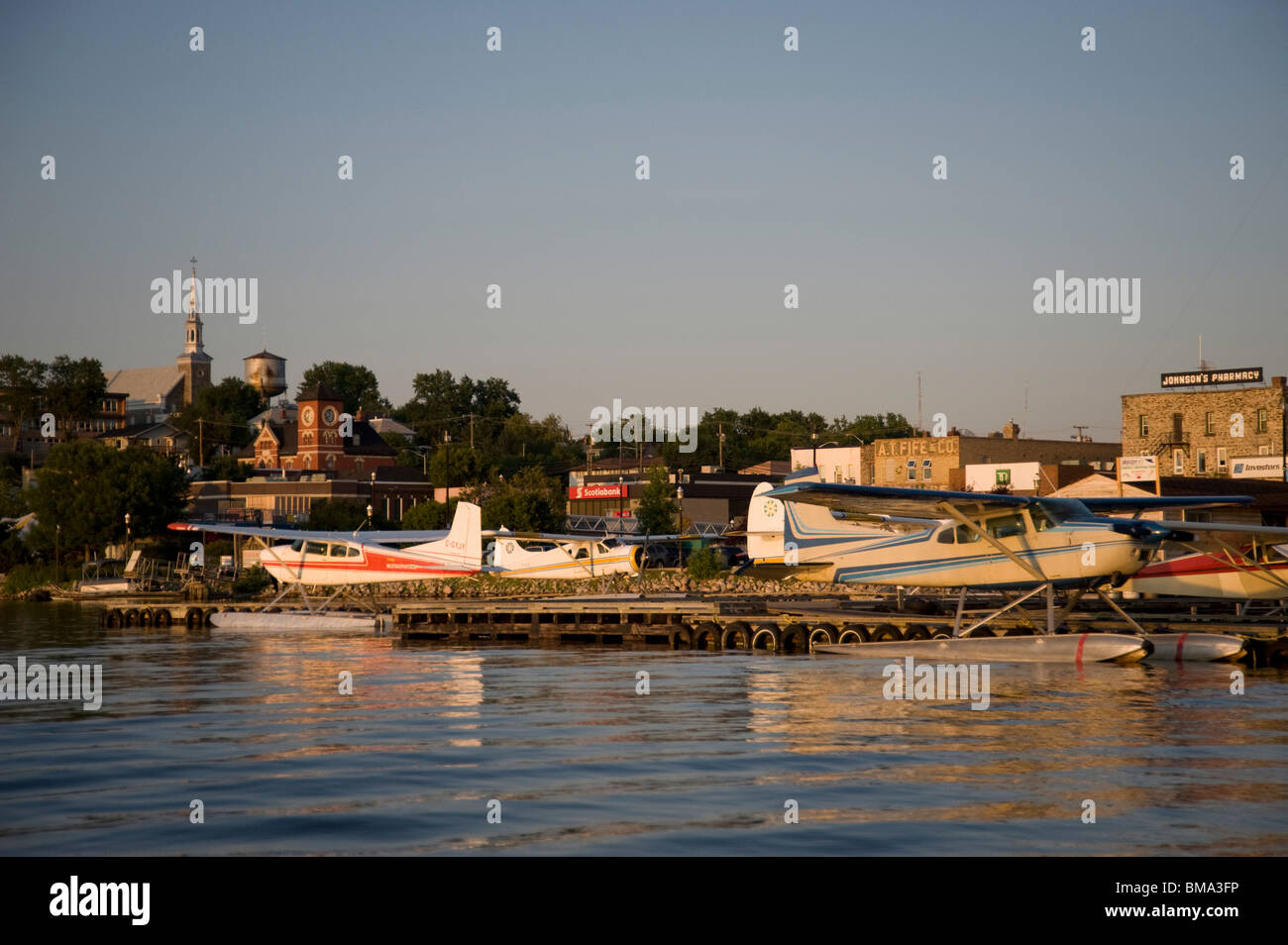 Kenora, Lake Of The Woods, Ontario, Canada; Small City Situated On A Lake Stock Photo
