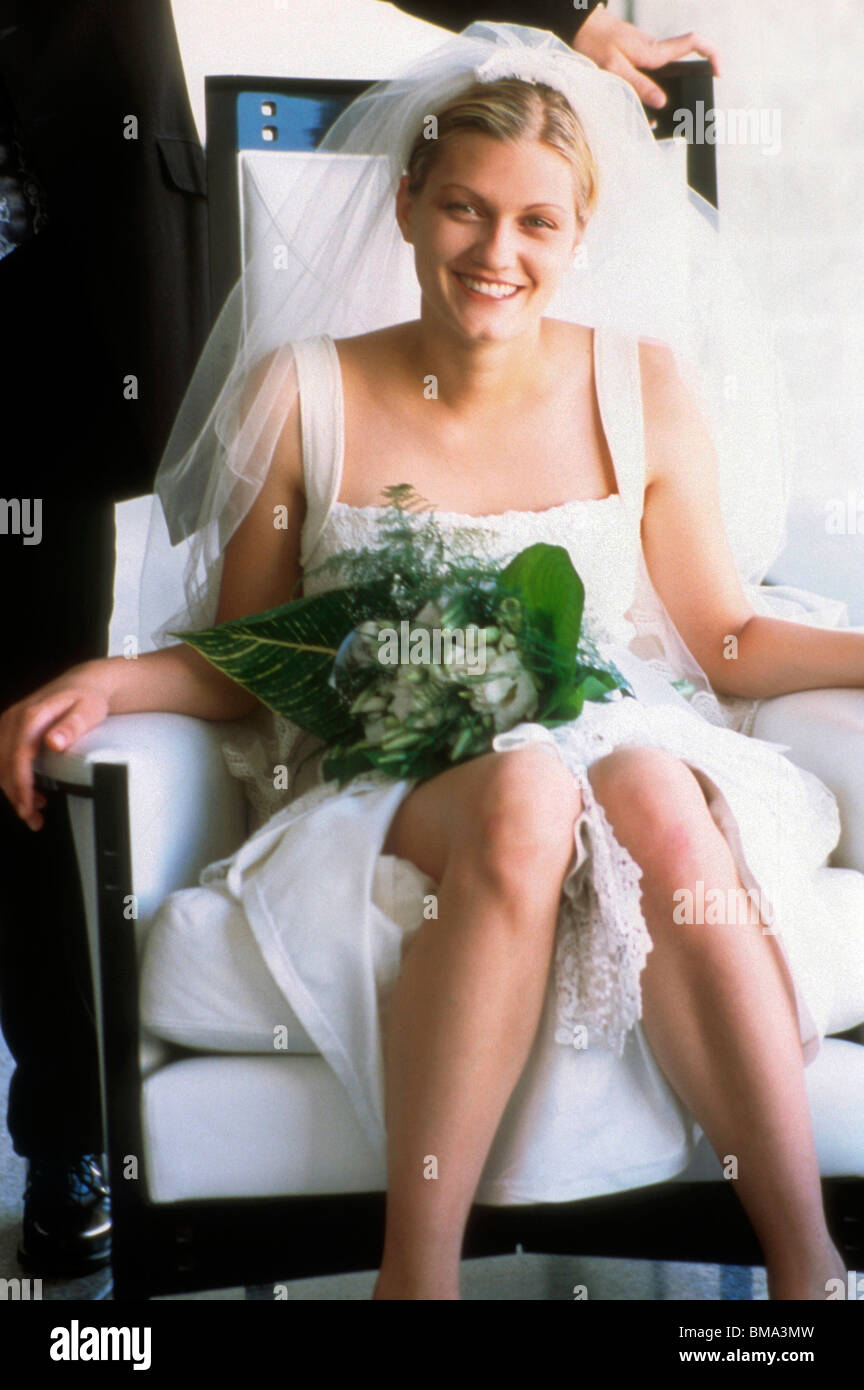 Beautiful smiles bride blonde hi-res stock photography and images - Alamy