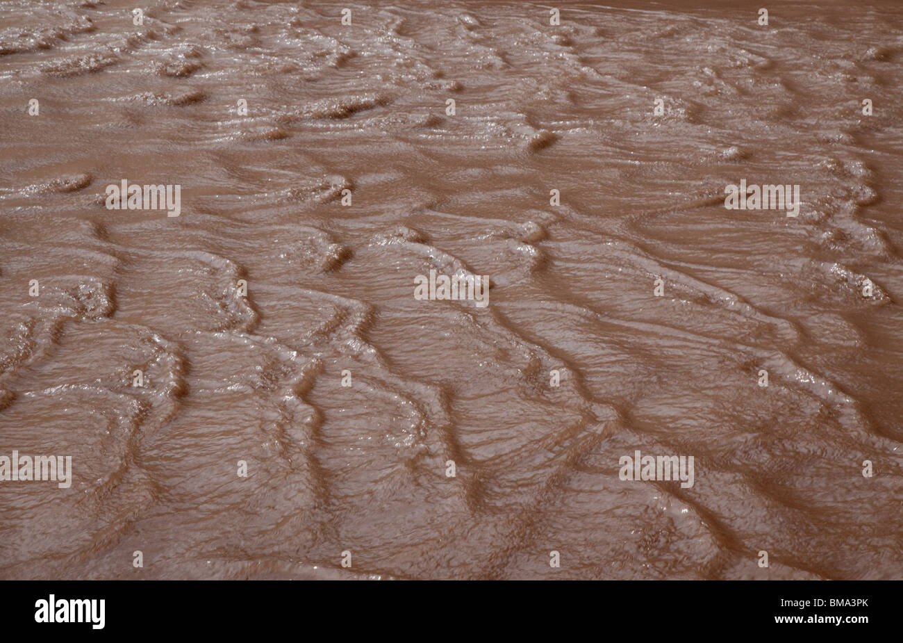antidunes in Medano Creek, Great Sand Dunes National Park, Colorado Stock Photo