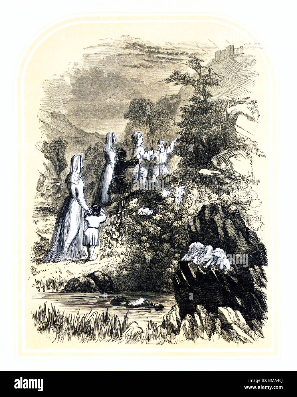 Illustration From John Bunyan's The Pilgrim's Progress; Christiana And ...