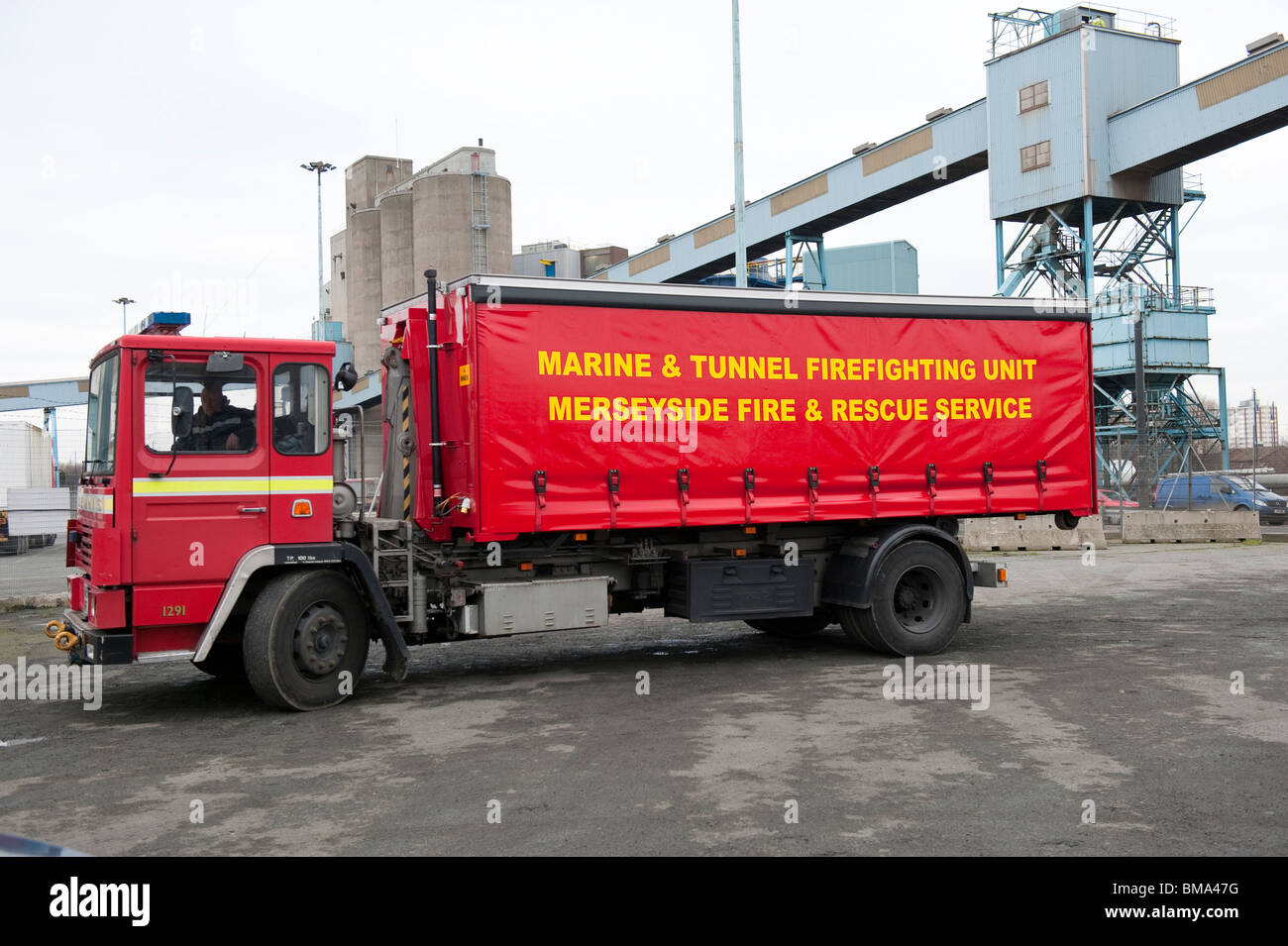 Marine & Tunnel Firefighting Unit Stock Photo