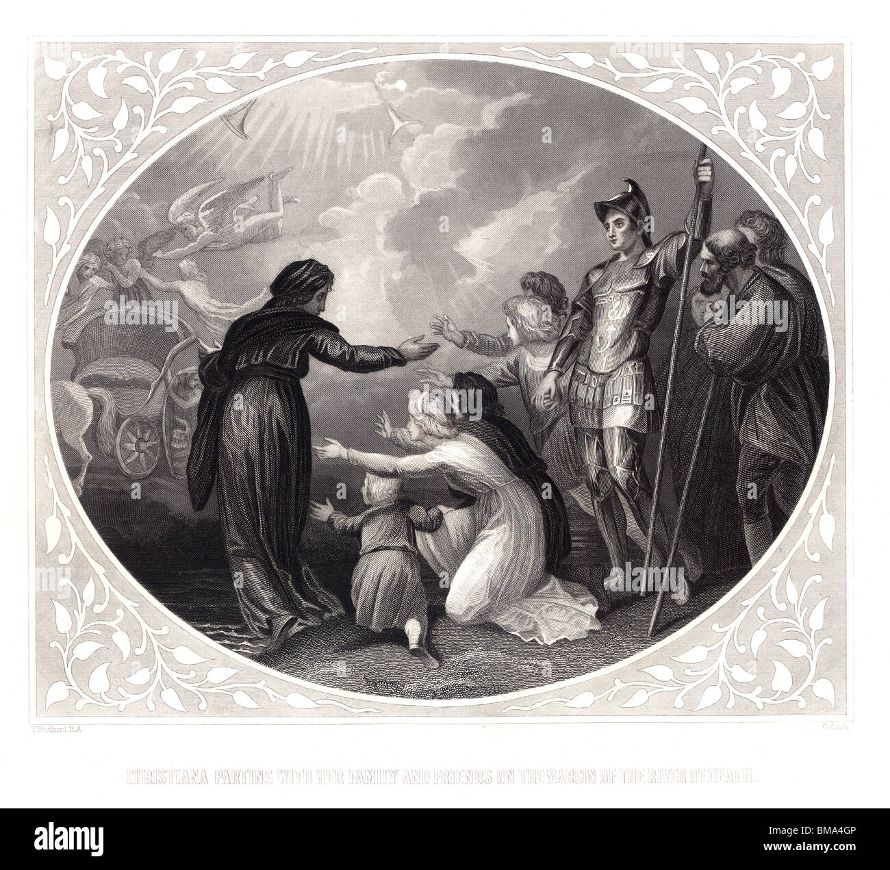 Illustration from John Bunyan's The Pilgrim's Progress; Christiana ...