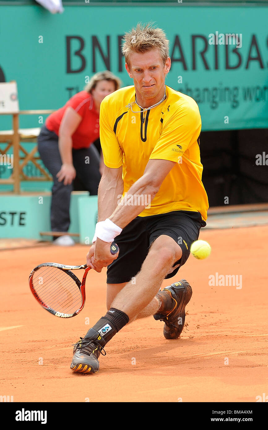 Jarkko Nieminen (FIN) competing at the 2010 French Open Stock Photo - Alamy