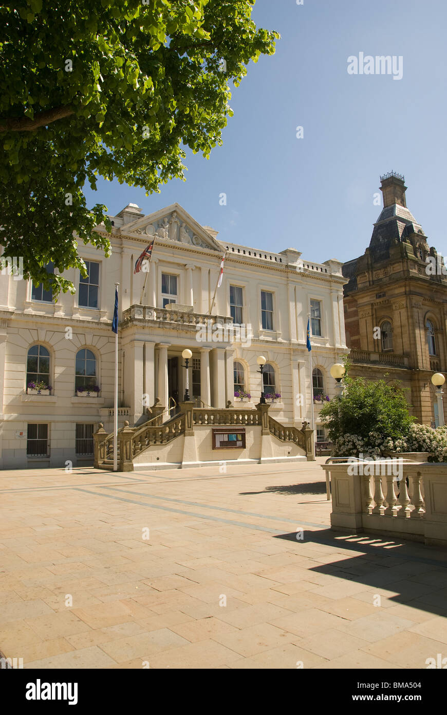 Southport Town Hall Stock Photo Alamy