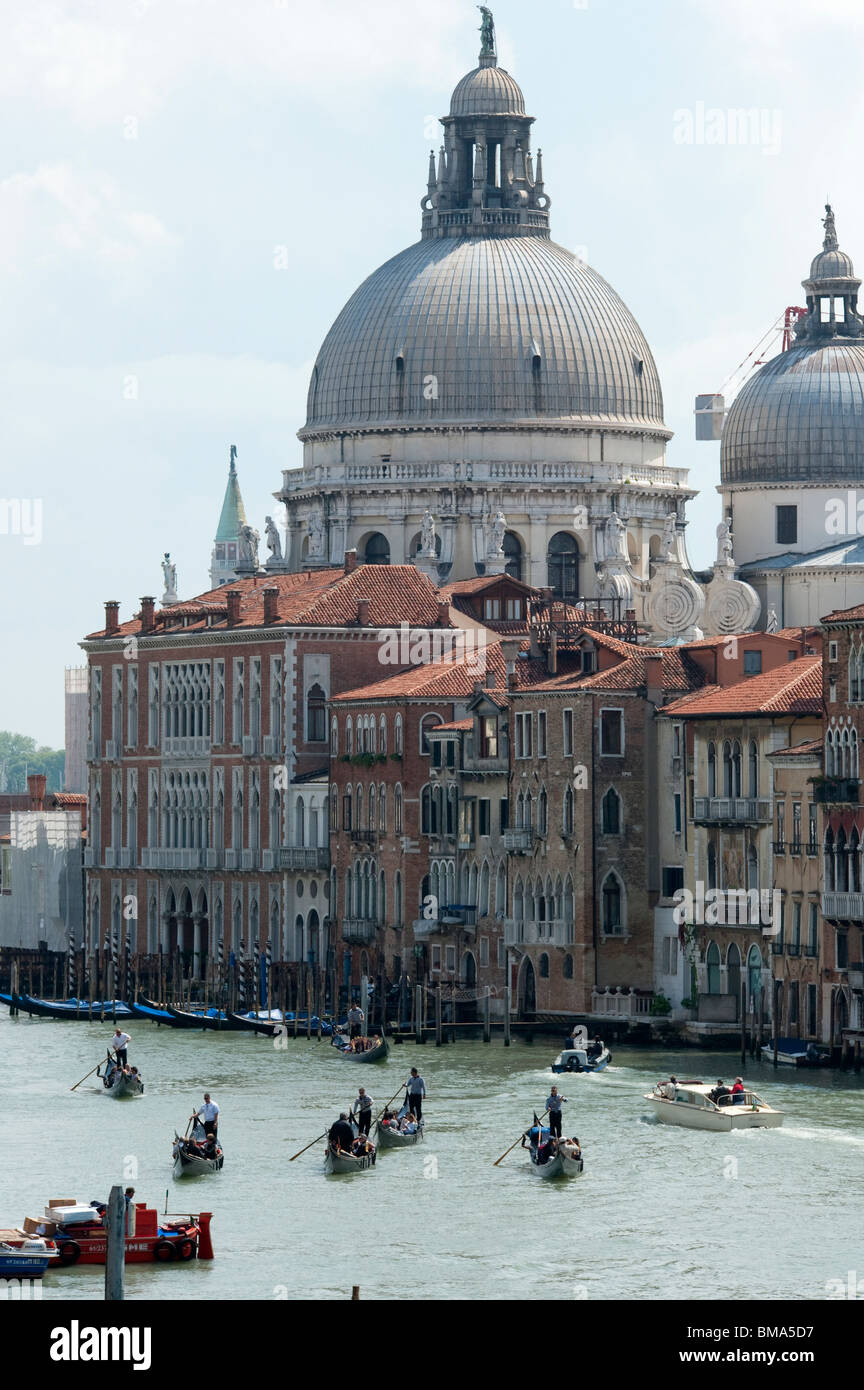 Gondolas and St Marks Venice Italy Stock Photo