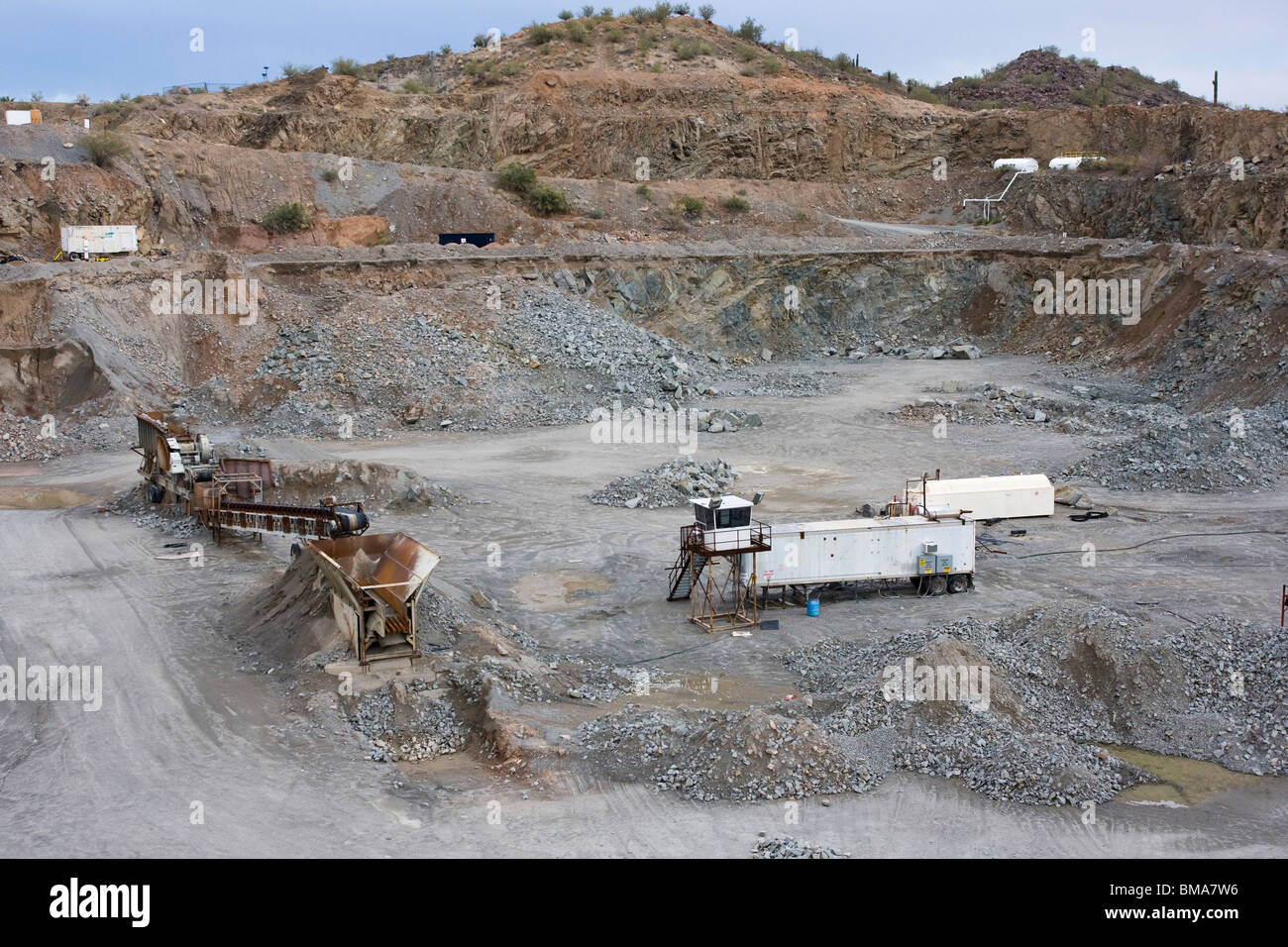 Mining site in Phoenix, Arizona. Stock Photo