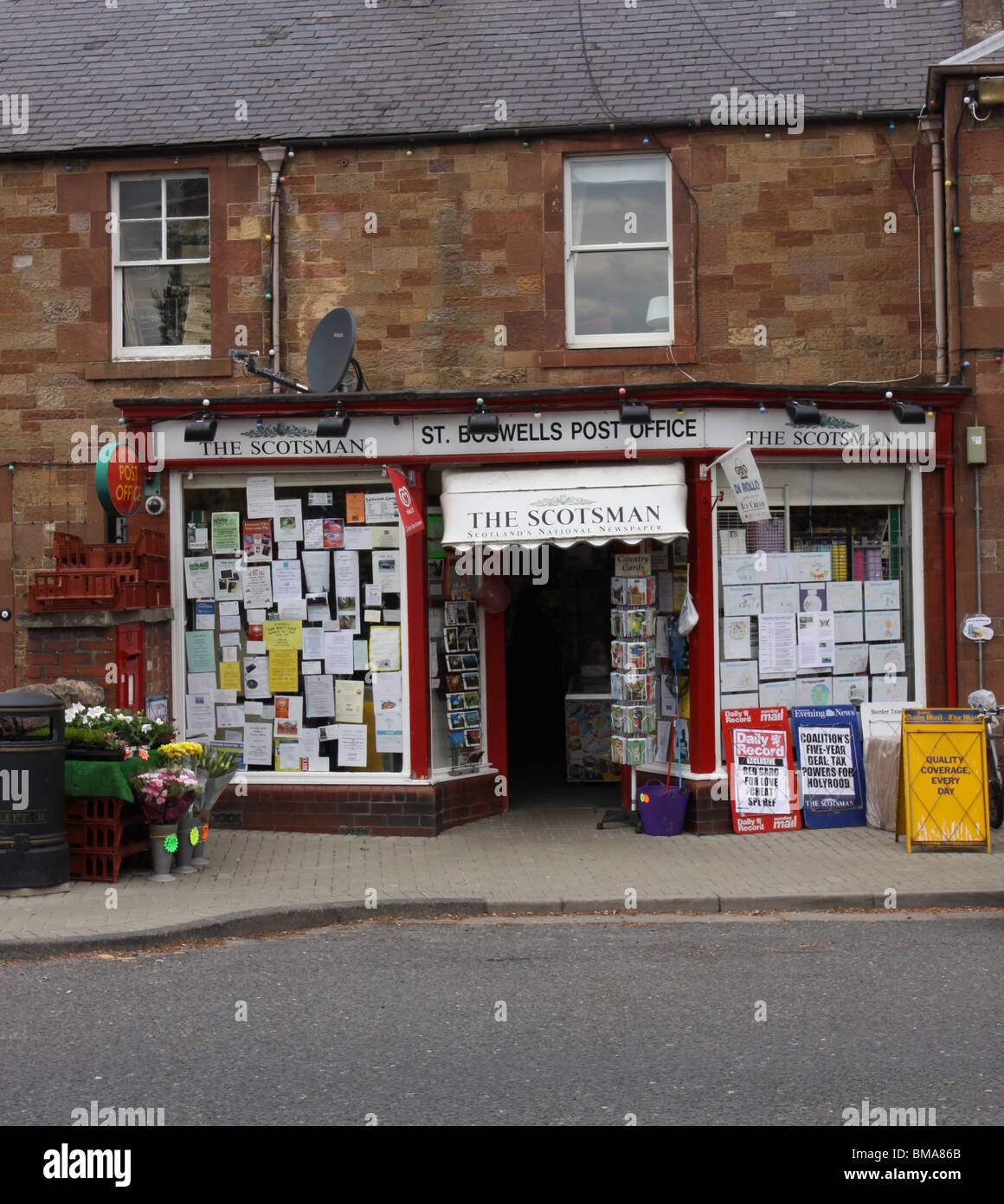 St Boswells post office Scotland May 2010 Stock Photo Alamy