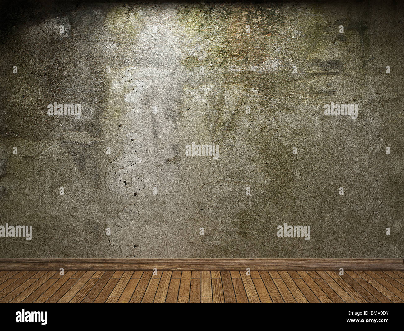 old concrete wall made in 3D graphics Stock Photo - Alamy