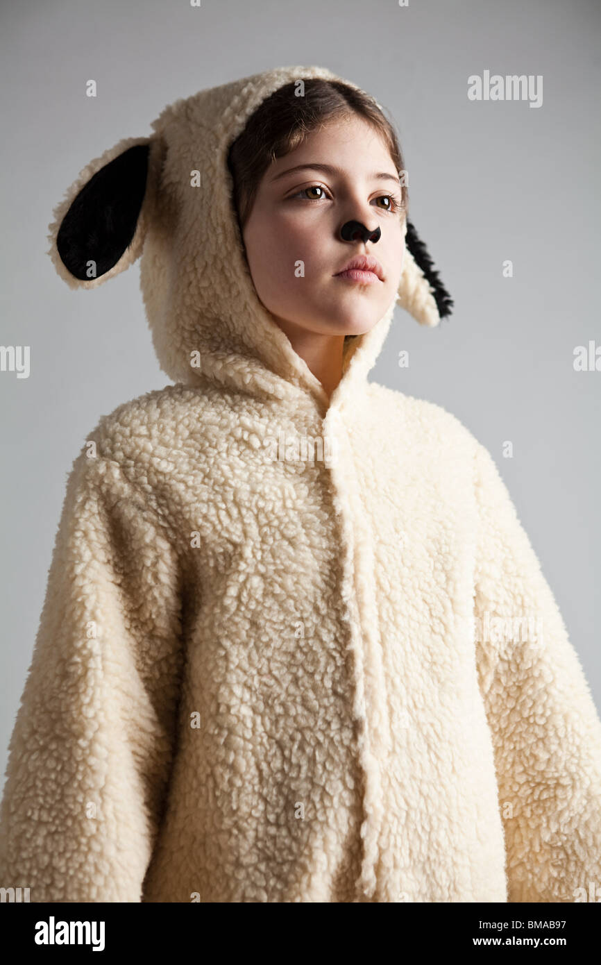 Young girl dressed up as sheep hi-res stock photography and images - Alamy