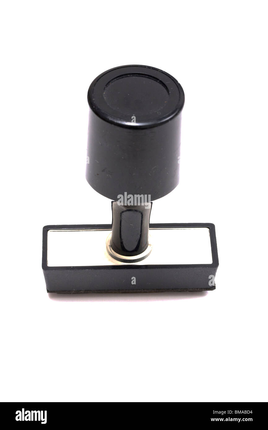 Rubber stamp isolated on white Stock Photo - Alamy