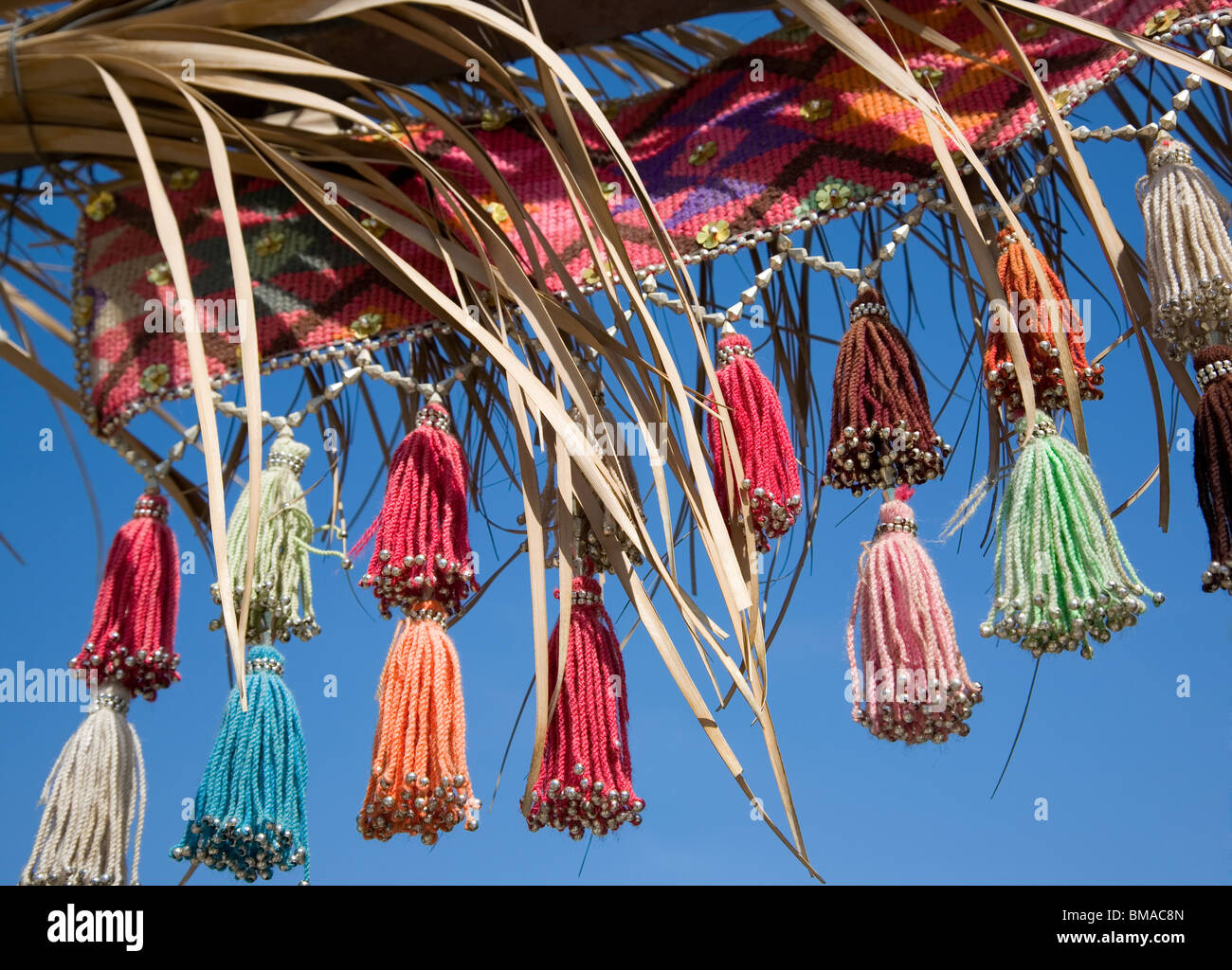 Colourful textile tassels in Israel Stock Photo Alamy
