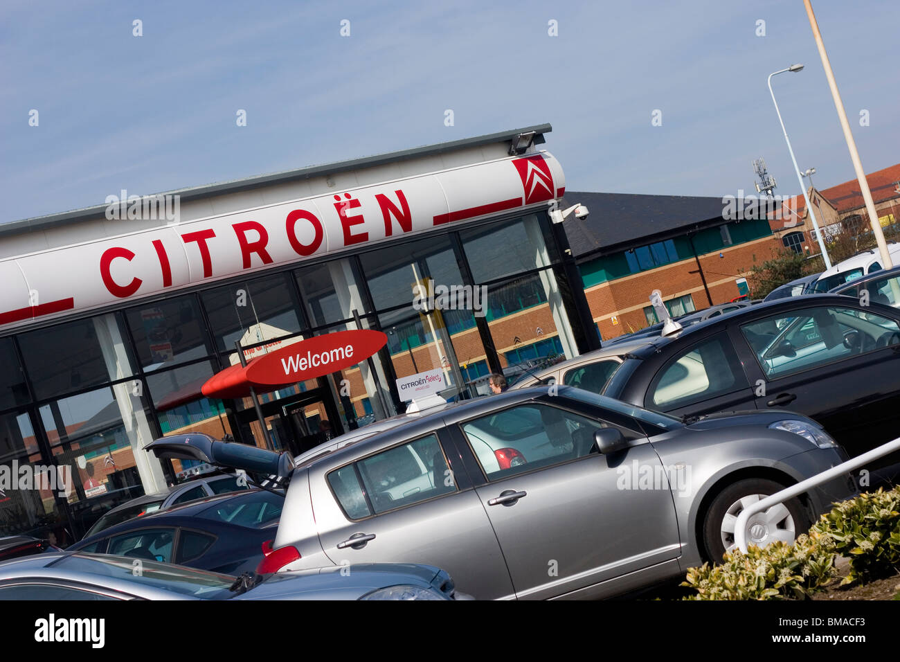 Citroen Car Dealership Stock Photo Alamy