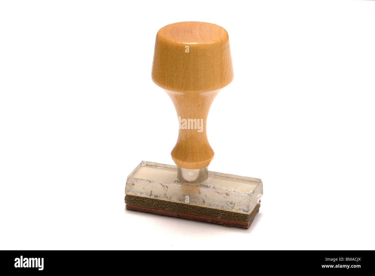 Rubber stamp isolated on white Stock Photo - Alamy