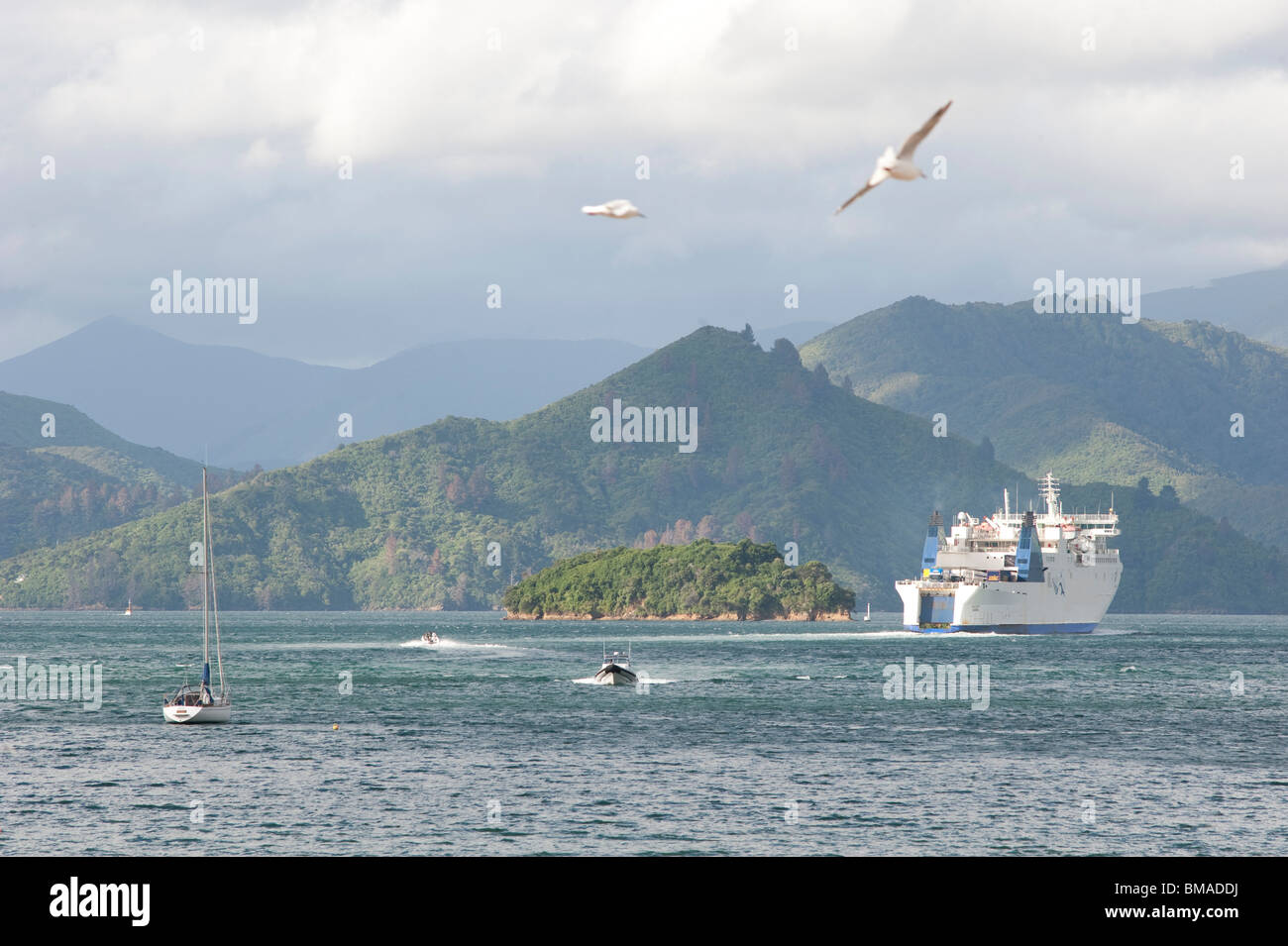 Cruise Ship, New Zealand Stock Photo Alamy