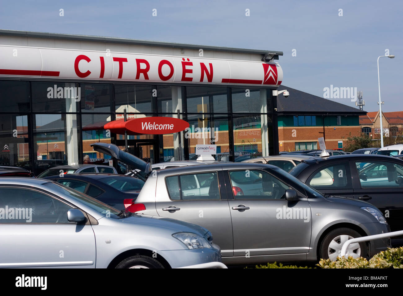 Citroen Car Dealership Stock Photo Alamy