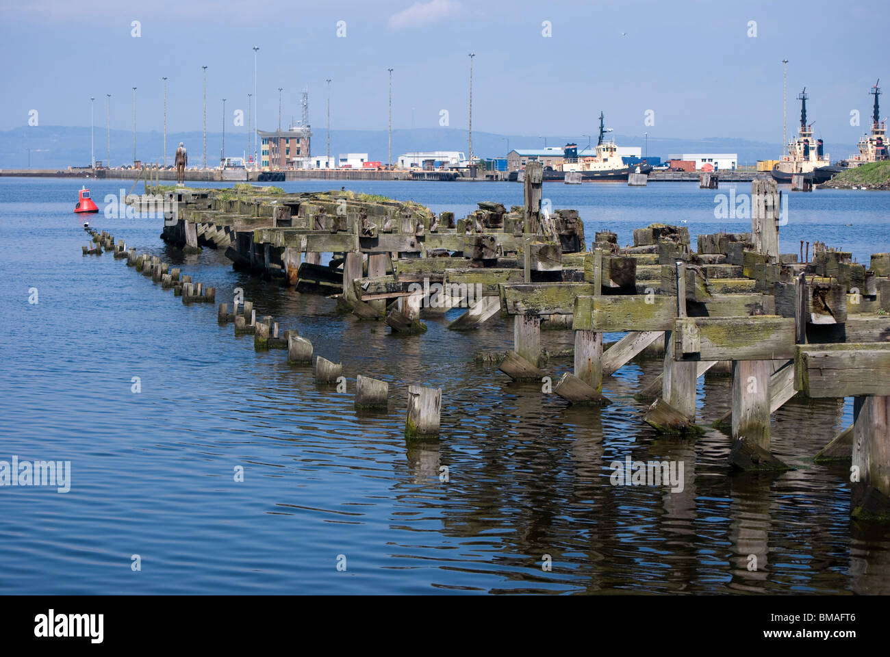 Old pier at Leith Docks, Edinburgh, Scotland Stock Photo Alamy