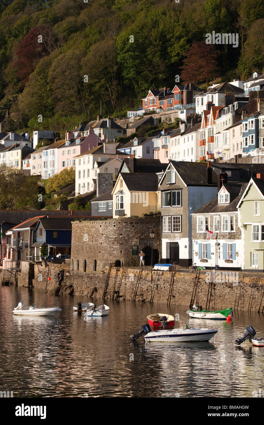 UK, England, Devon, Dartmouth, Bayard’s Cove in early morning light Stock Photo