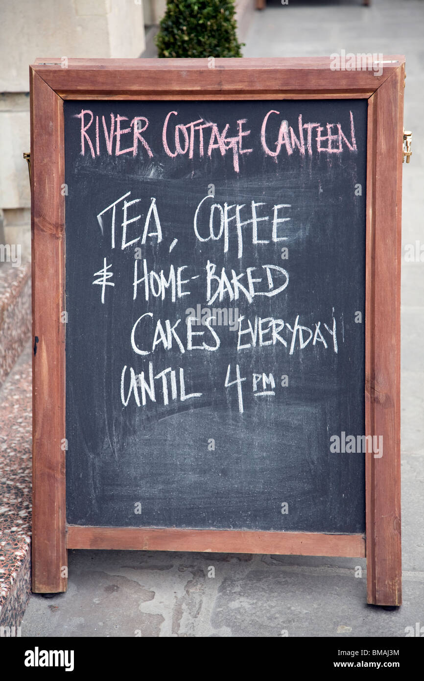 River Cottage Canteen menu board, Bath Stock Photo