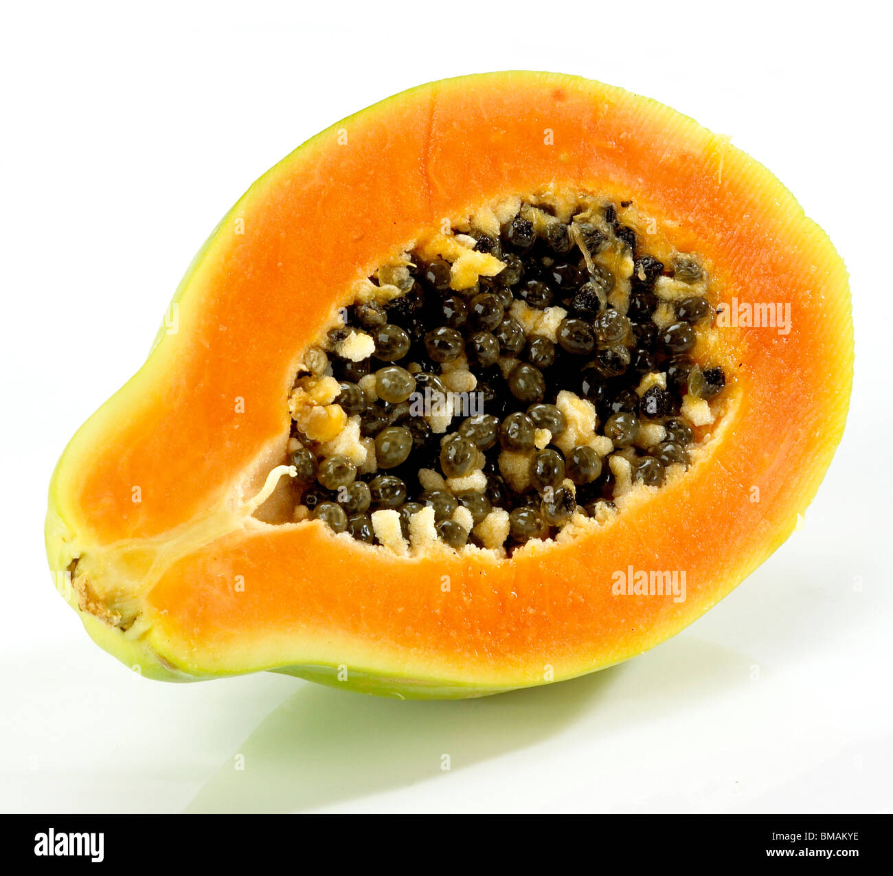 Sliced papaya Stock Photo