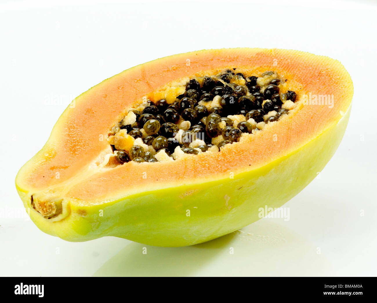 Sliced papaya Stock Photo