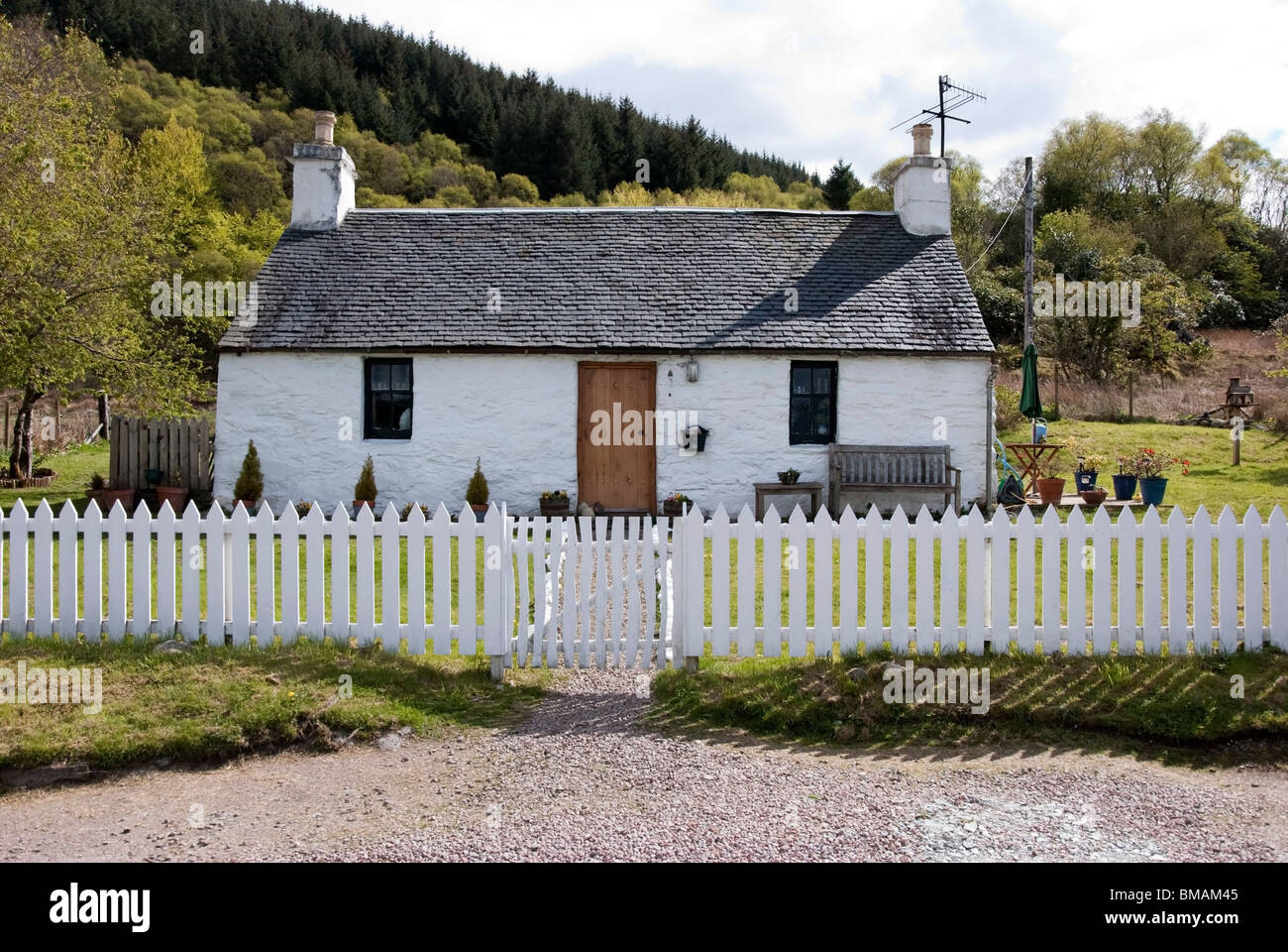 Traditional Victorian Scottish Highland Cottage Port Appin Argyll