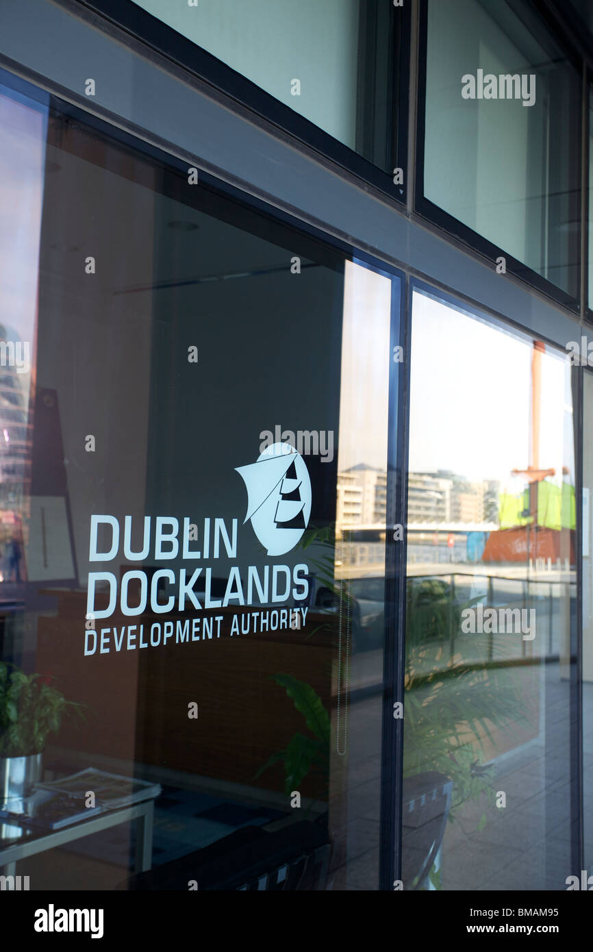 The offices for the Dublin Docklands Development Authority in Dublin, Ireland Stock Photo