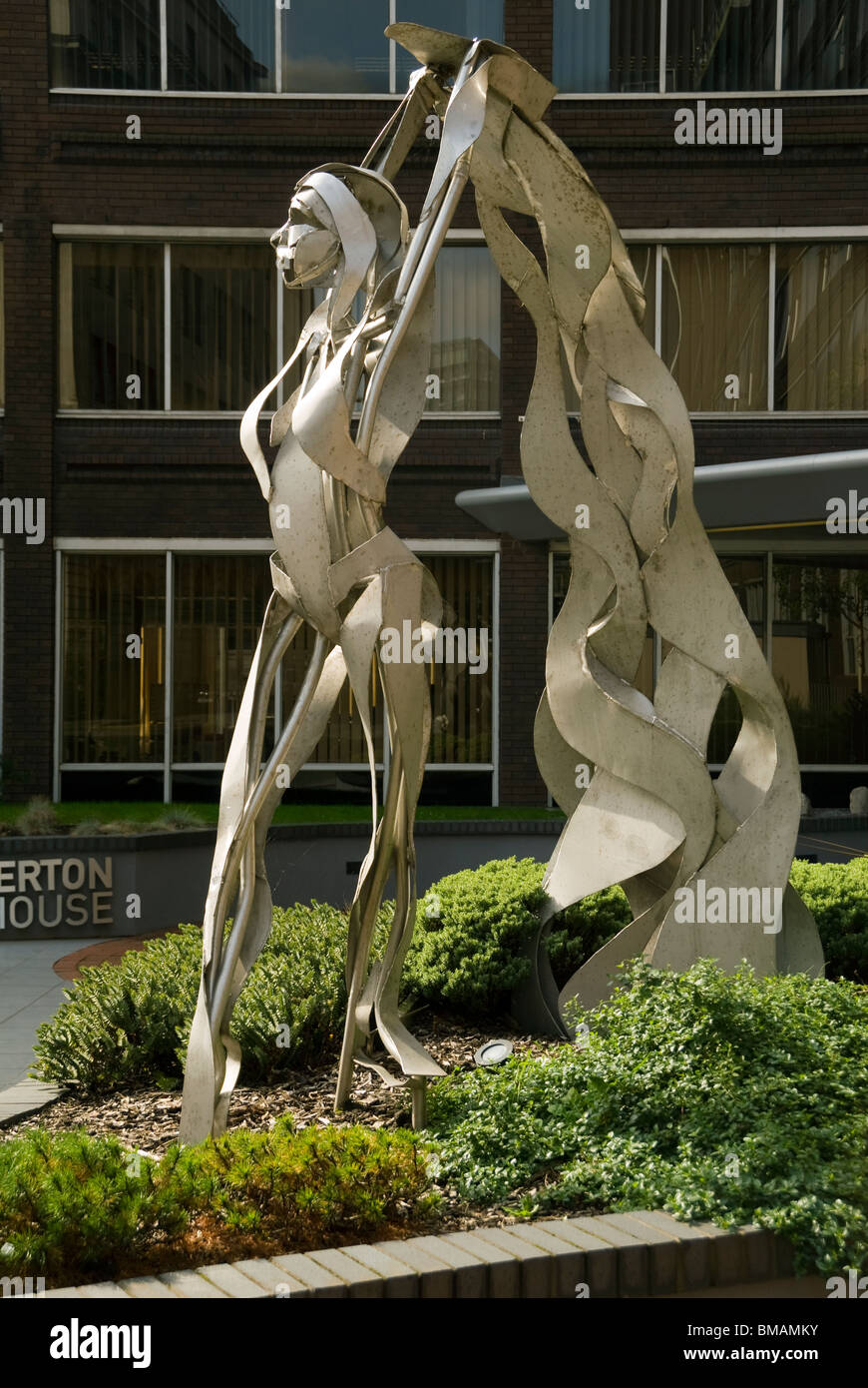 'The Fabric of Manchester'. A sculpture by Clare Bigger at St. Mary's