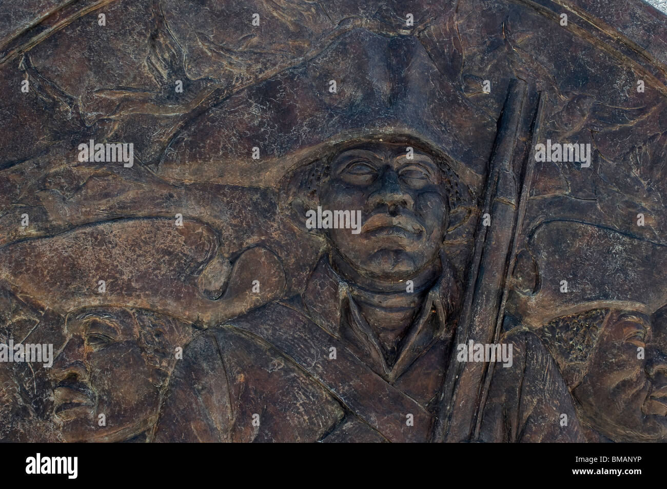 African-American Revolutionary War soldier memorial at Valley Forge, Pennsylvania. Digital photograph Stock Photo