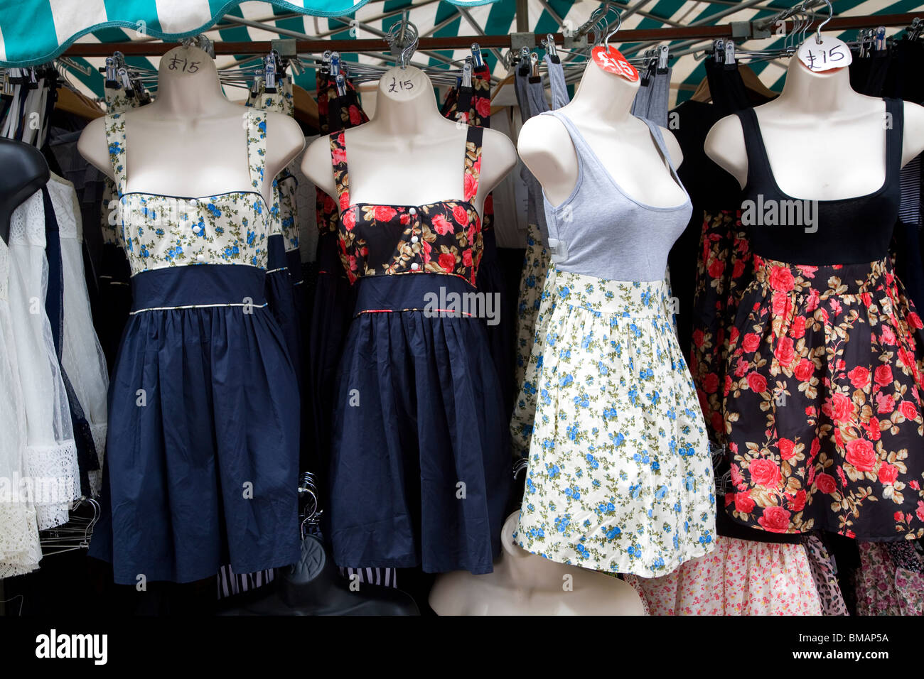 Street display women's clothes, Bath, England Stock Photo Alamy