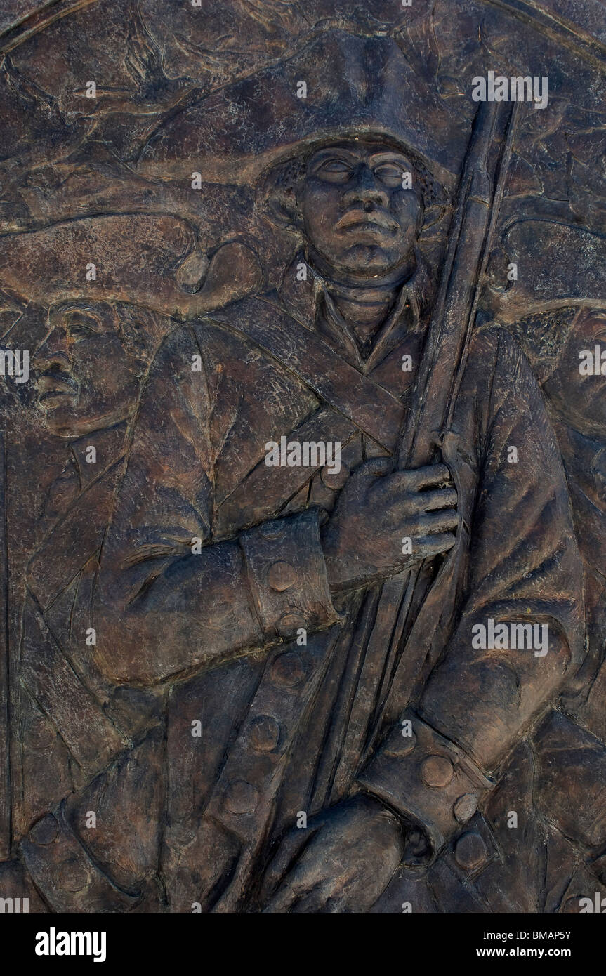 African-American Revolutionary War soldier memorial at Valley Forge, Pennsylvania. Digital photograph Stock Photo