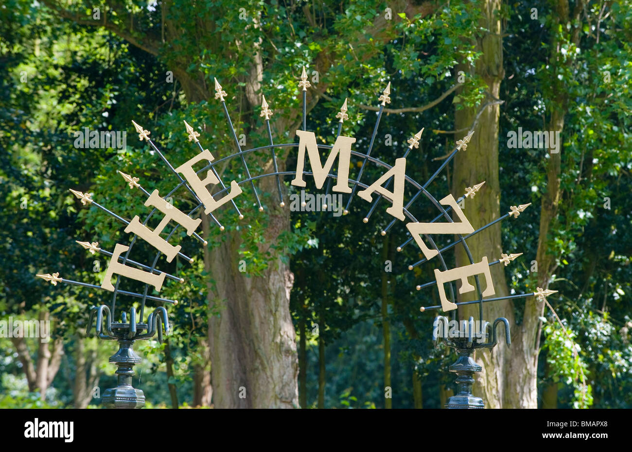 The maze at Crystal Palace Park, South East London, UK Stock Photo
