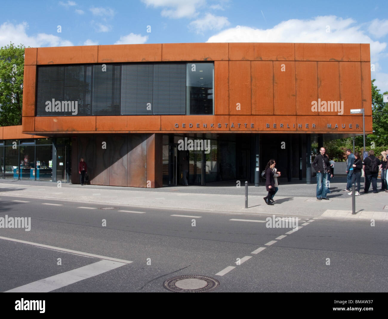 New Berlin Wall Memorial visitor centre on Bernauer Street beside new