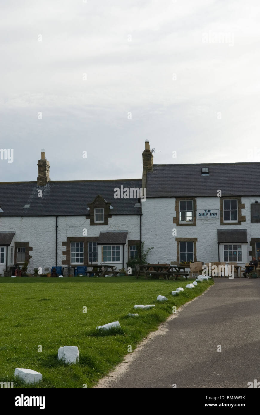The Ship Inn at Low Newton, Northumberland, England Stock Photo Alamy