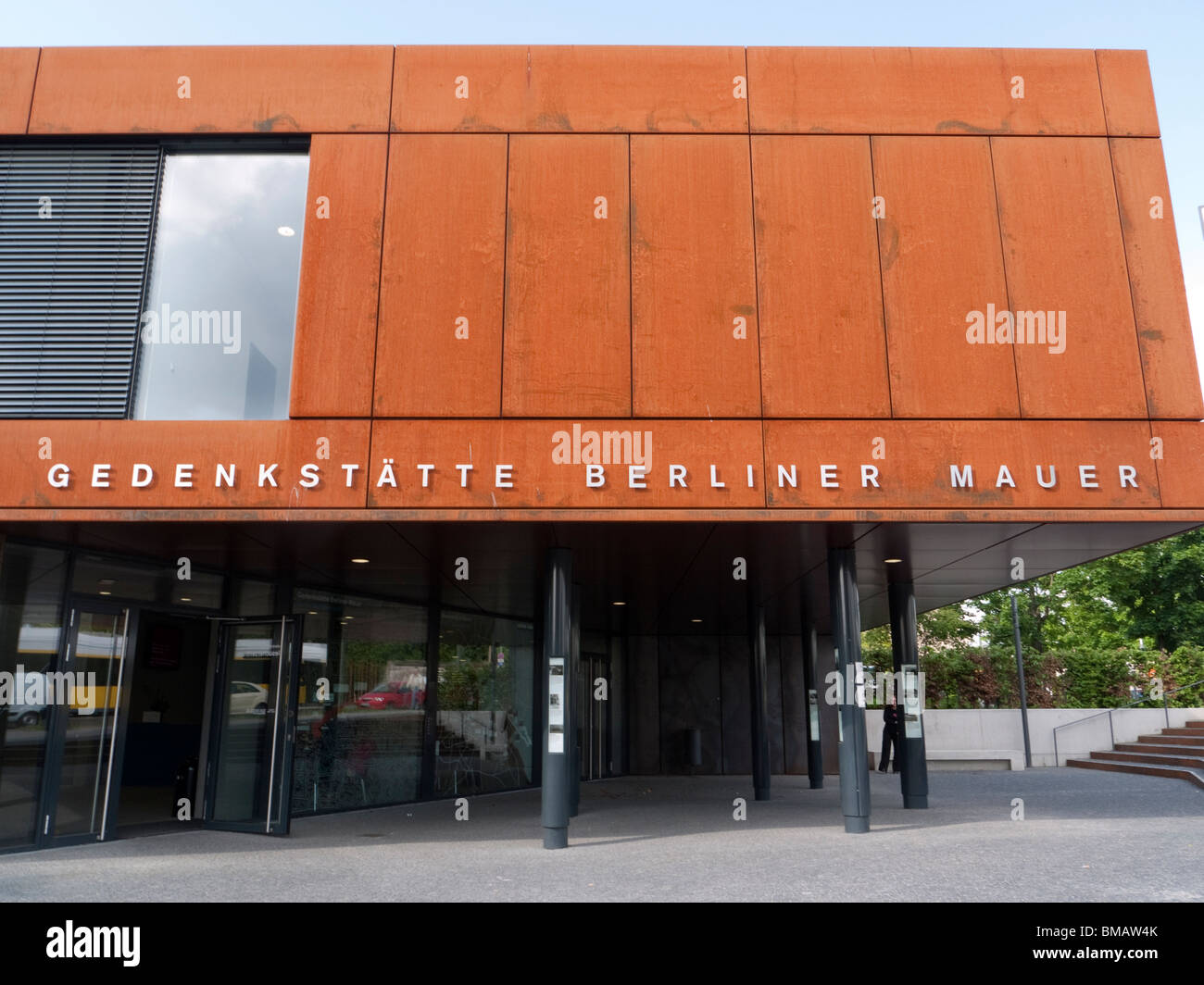 New Berlin Wall Memorial visitor centre on Bernauer Street beside new