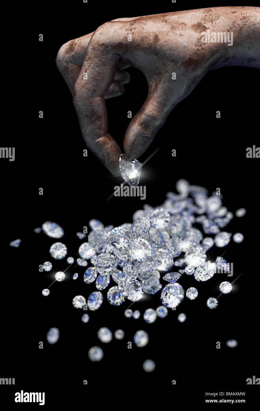 Colorless diamonds hi-res stock photography and images - Alamy