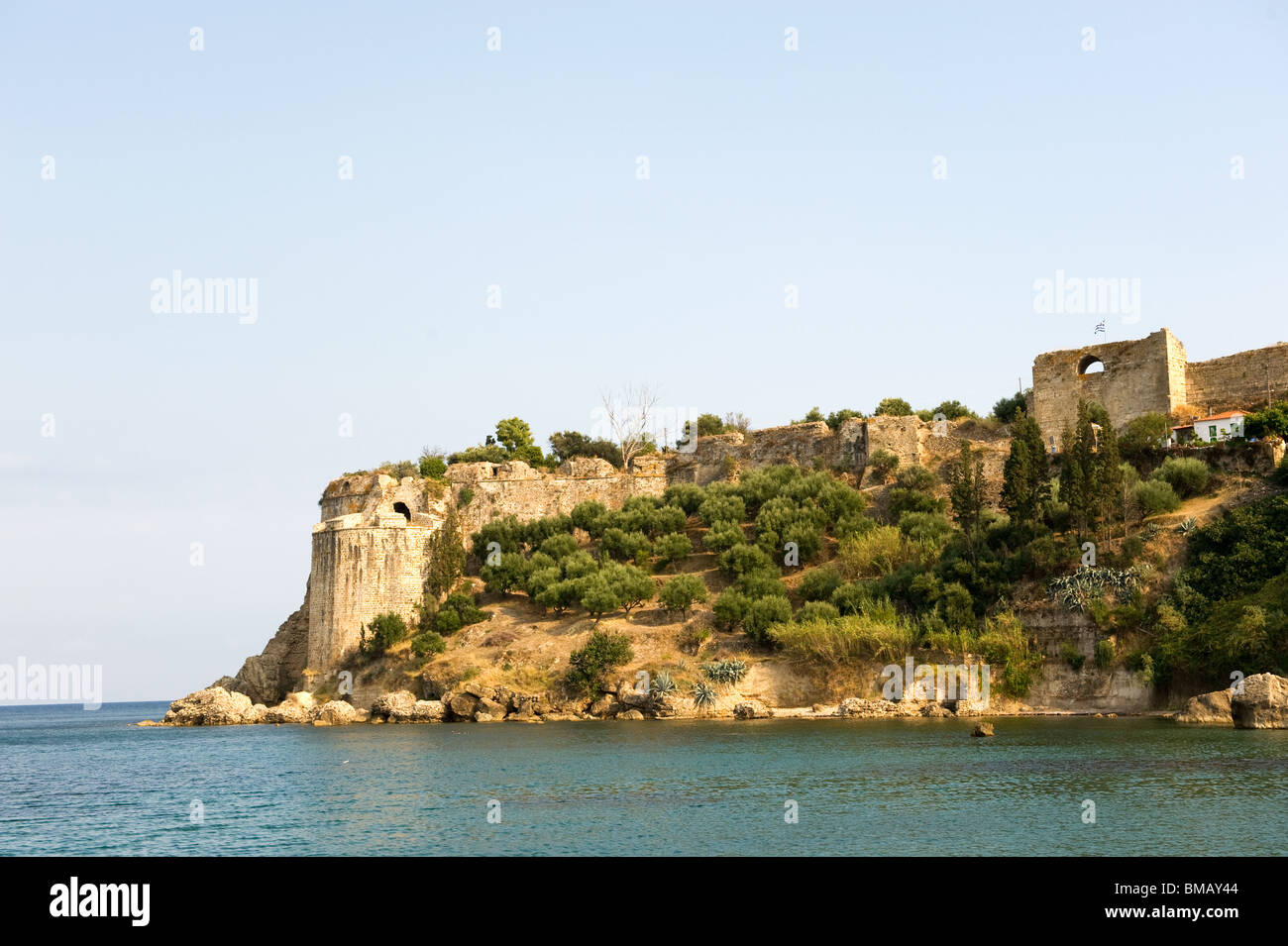Venetian fortress in Koroni on the Peloponnese Stock Photo