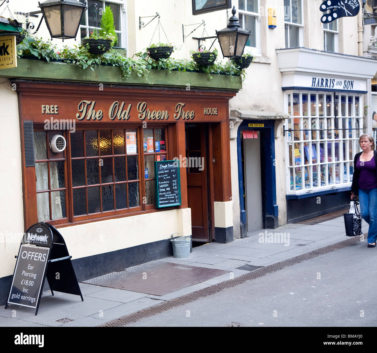 The Old Green Tree pub, Bath Stock Photo Alamy