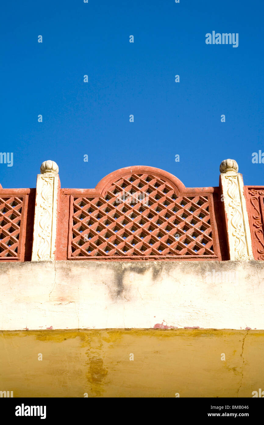 Blue Sky And Roof Boundary Design Village Dilwara Udaipur