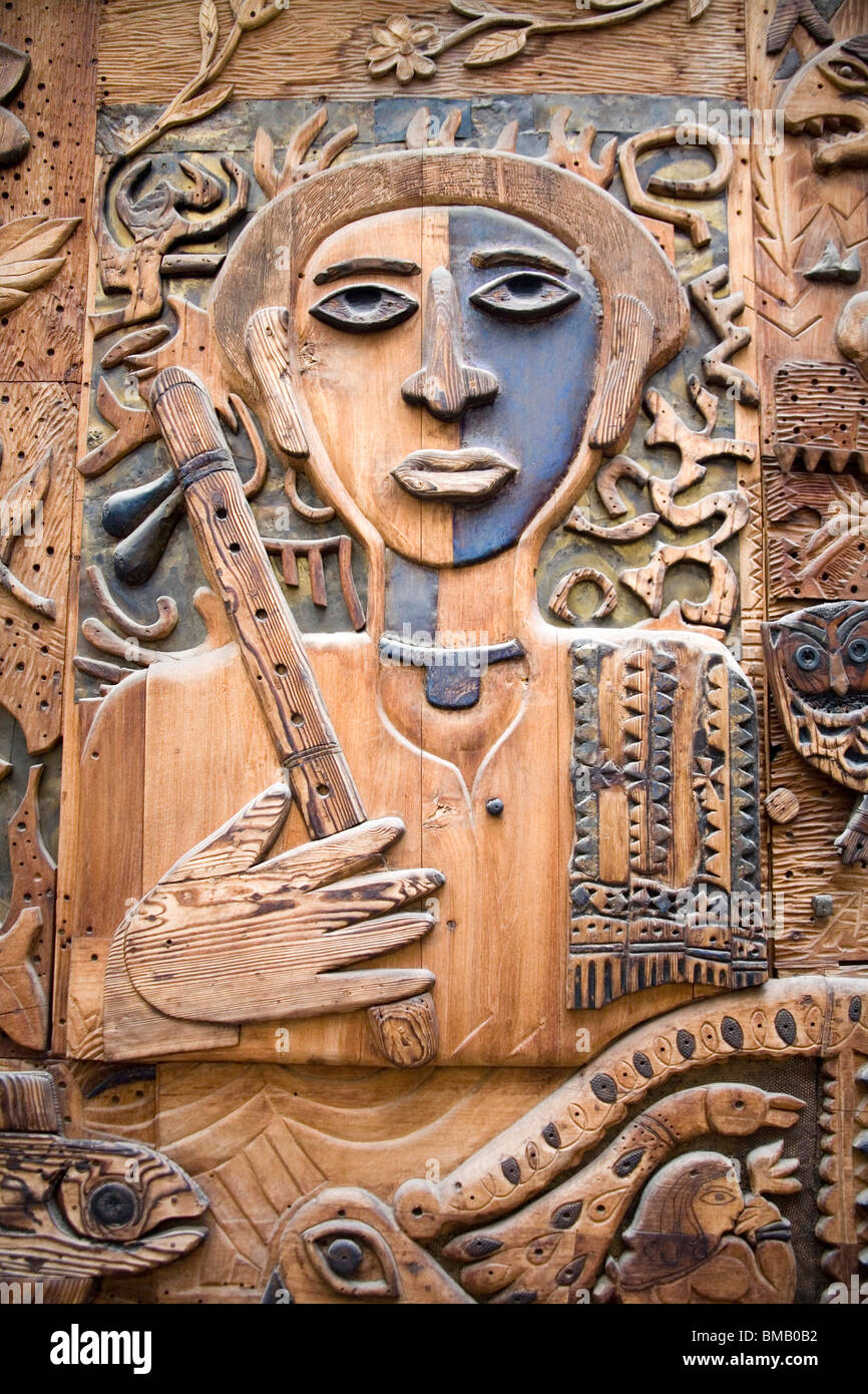 Wood art male ; Dhaka ; Bangladesh Stock Photo Alamy
