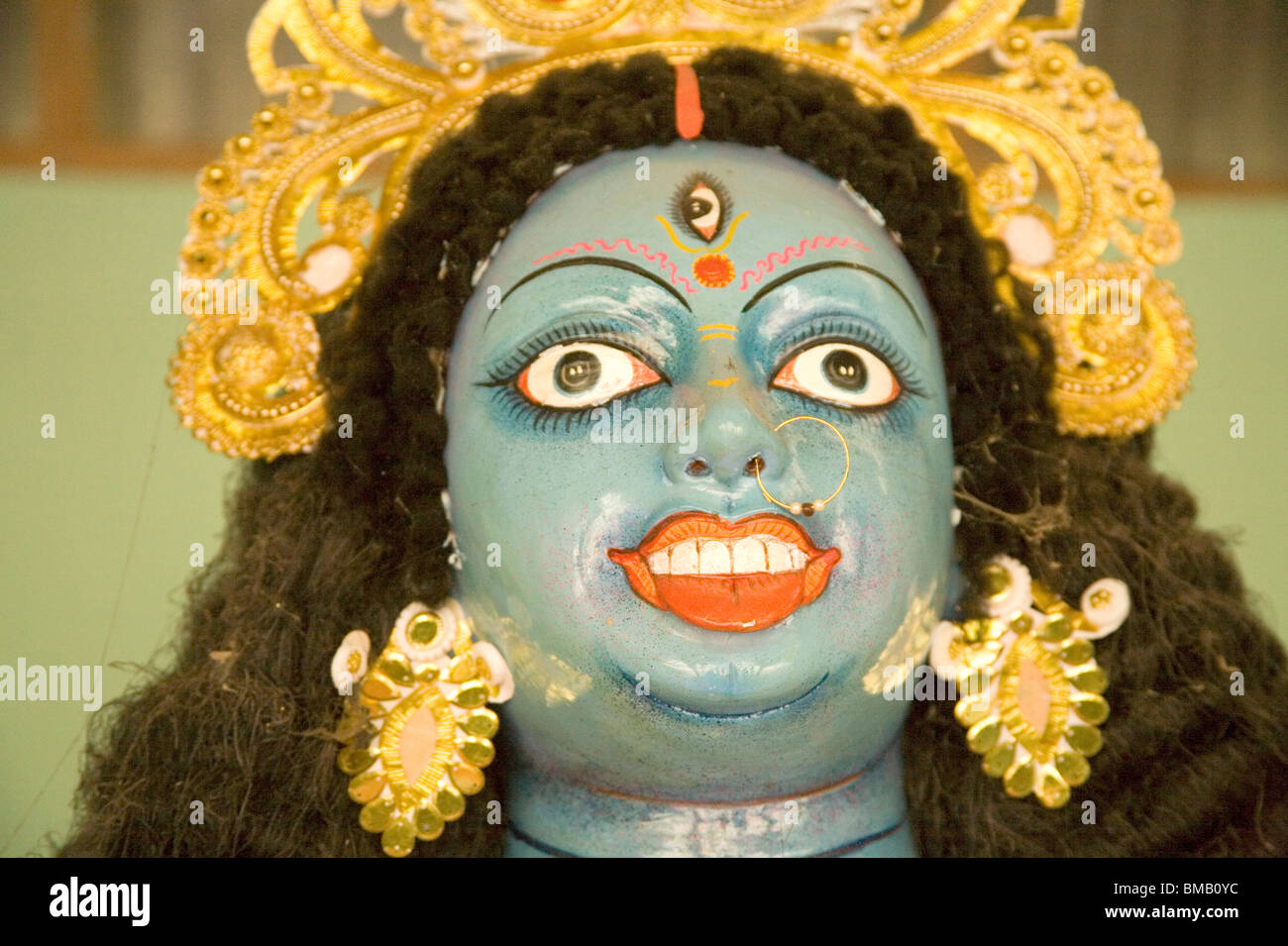 Durga idol face hi-res stock photography and images - Alamy