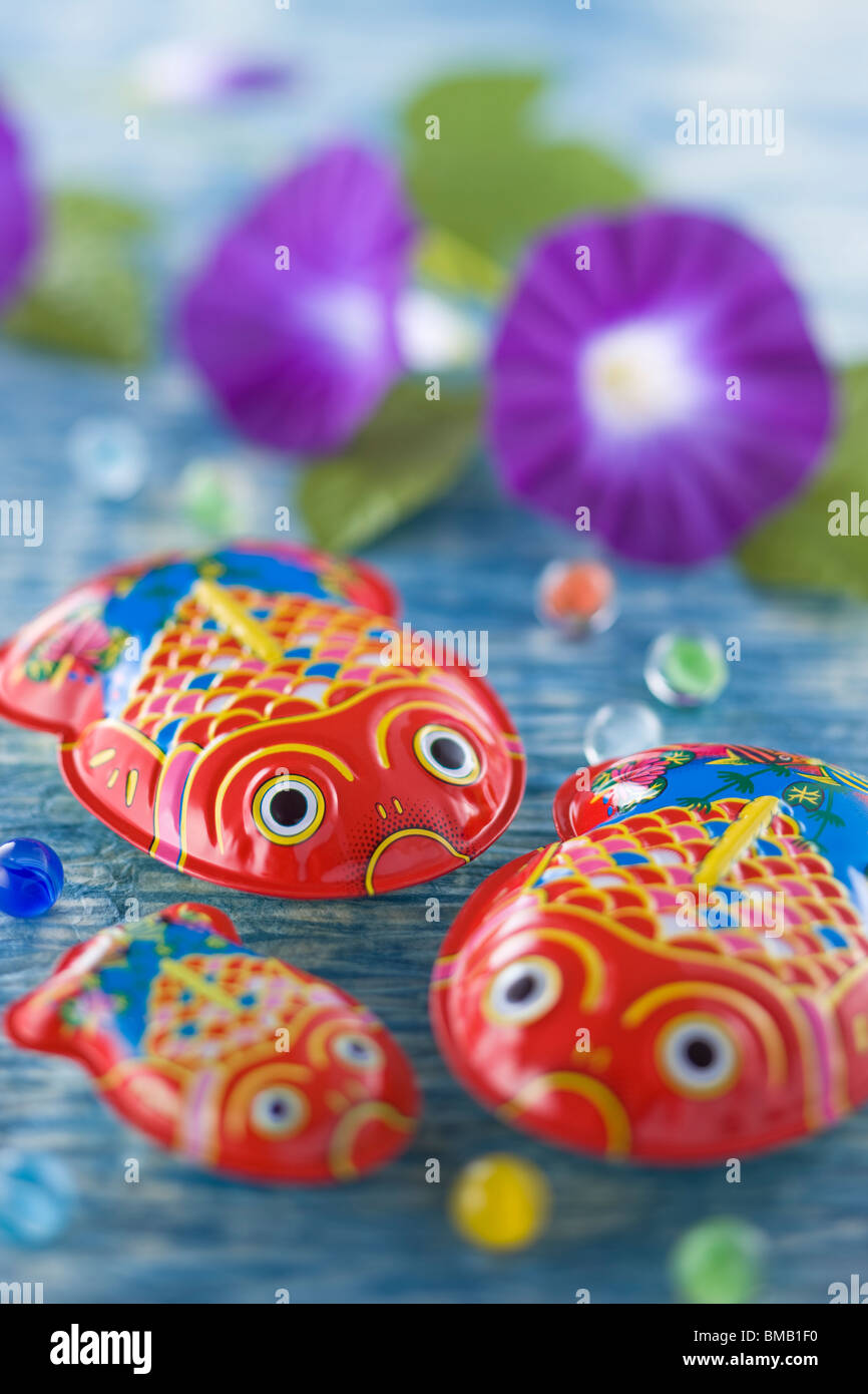 Tin Toy of Goldfish Stock Photo Alamy