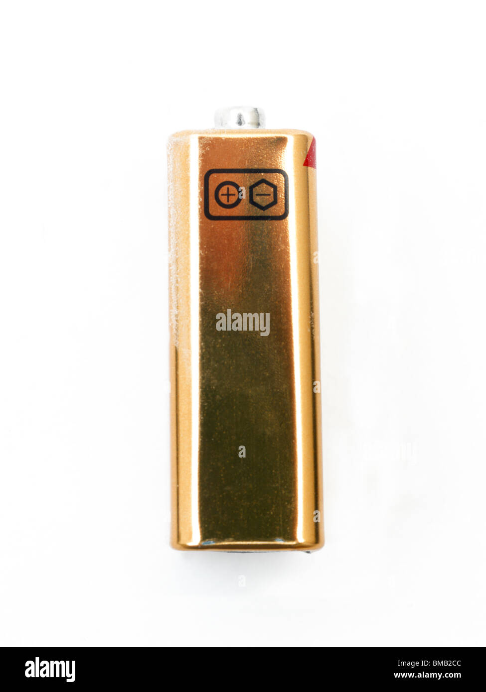 Battery Showing Plus And Minus Symbols Stock Photo Alamy