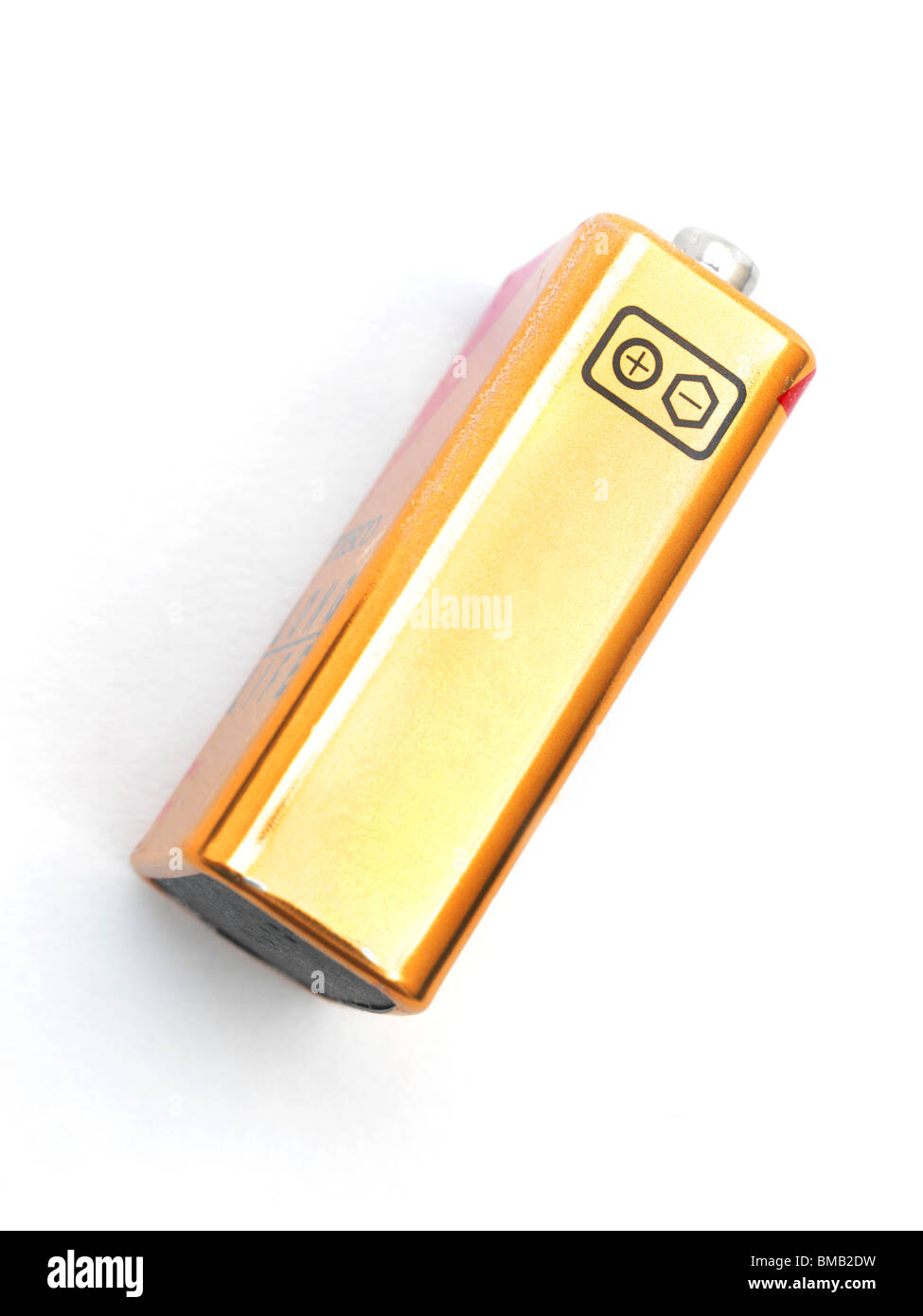 Battery Showing Plus And Minus Symbols Stock Photo Alamy